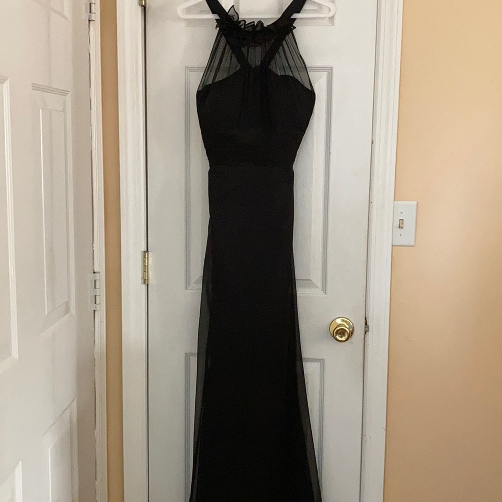 Stunning! Black bridesmaid dress